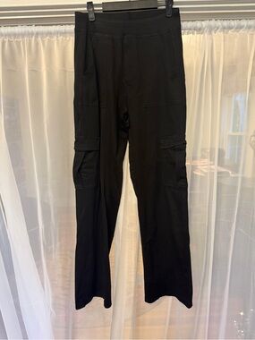 HALARA Women's Black Cargo Pants with Side Pockets